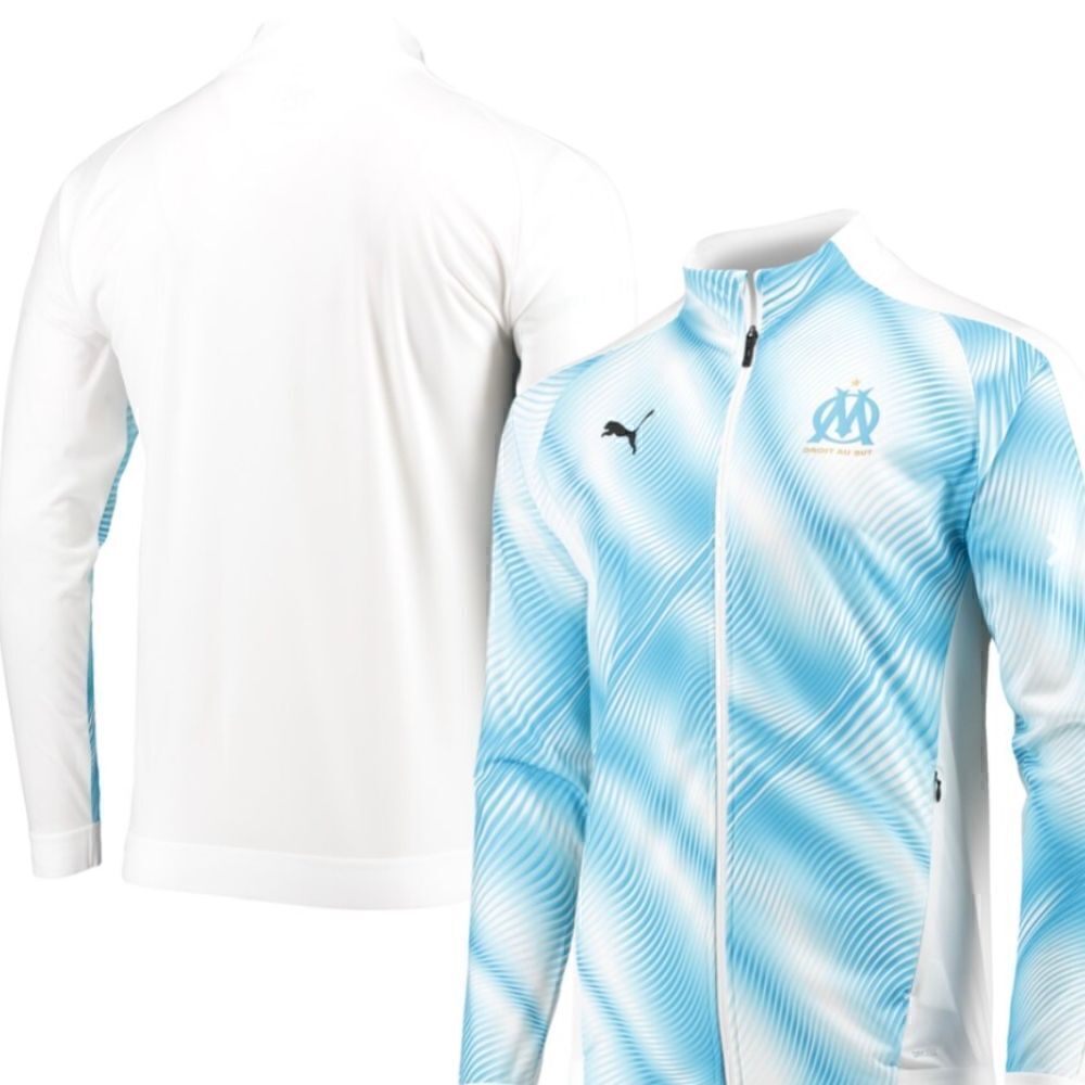 NWT PUMA DROIT AU BUT L SLIM FIT OM Stadium Jacket athletic dry moisture manage - Picture 2 of 13